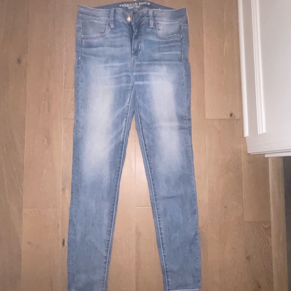 American Eagle Outfitters Women's Light Blue Jeggings